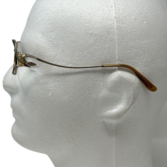Sophia Loren Beau Rivage 40 Eyeglasses Frames Only 54-15-135 Zyloware 097 Gold - Picture 3 of 13